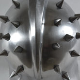 Wearable Roman gladiator helmet with 25 spikes and display stand